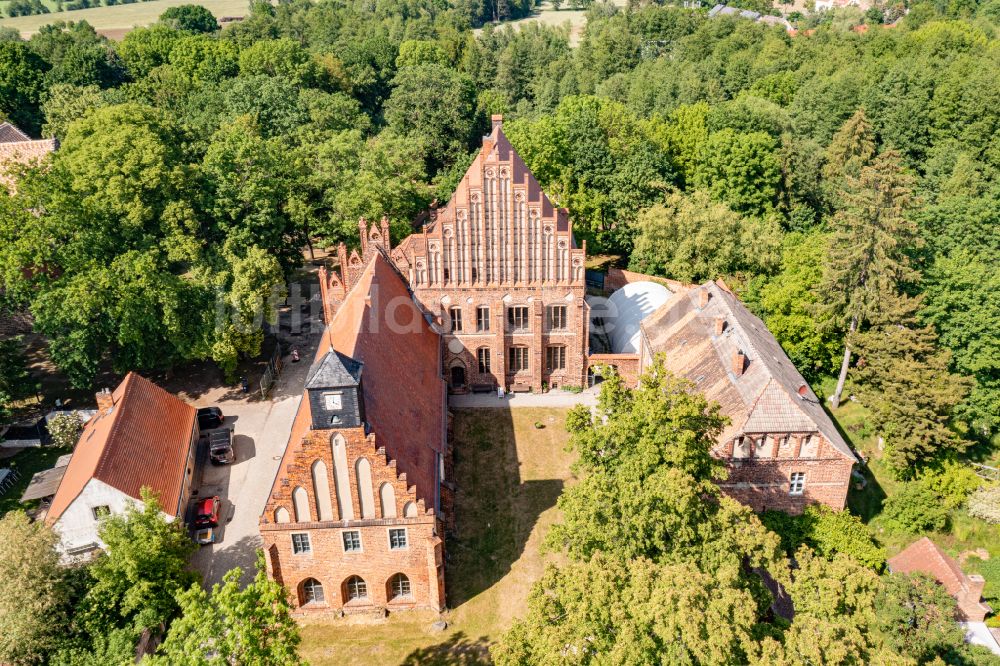Kloster Zinna von oben - Zisterzienserkloster Kloster Zinna im Bundesland Brandenburg