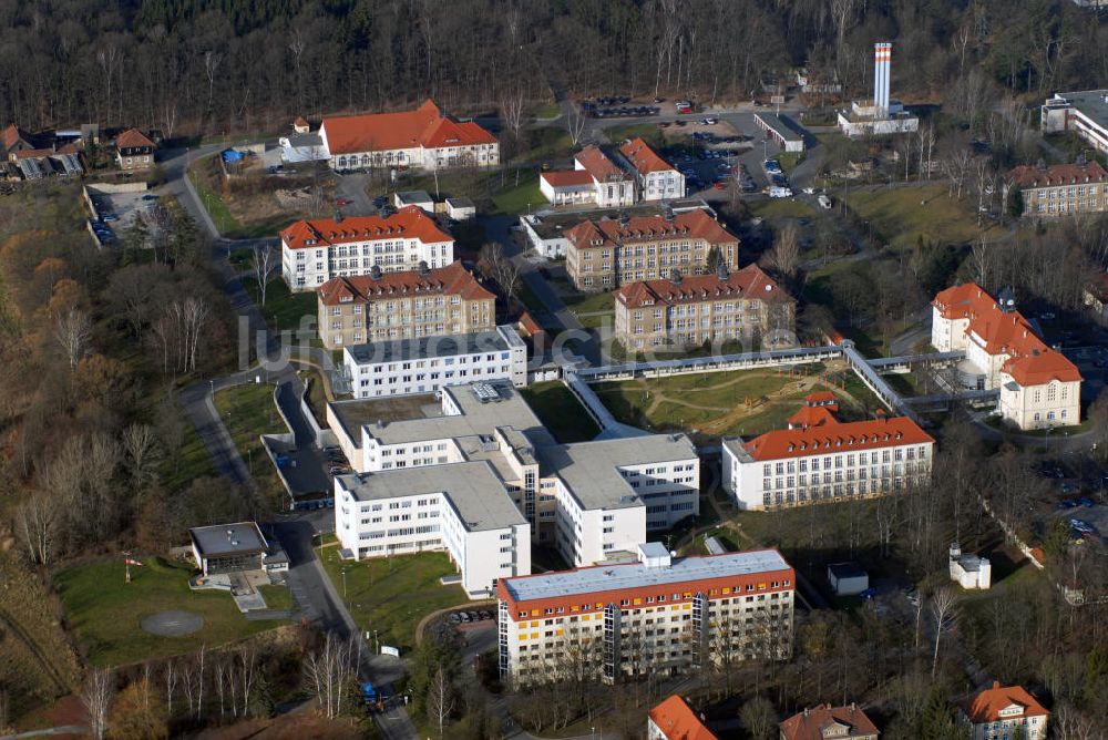 Luftbild Zwickau - Zwickau Blick auf das Heinrich-Braun-Klinikum