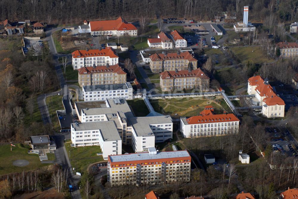 Luftaufnahme Zwickau - Zwickau Blick auf das Heinrich-Braun-Klinikum