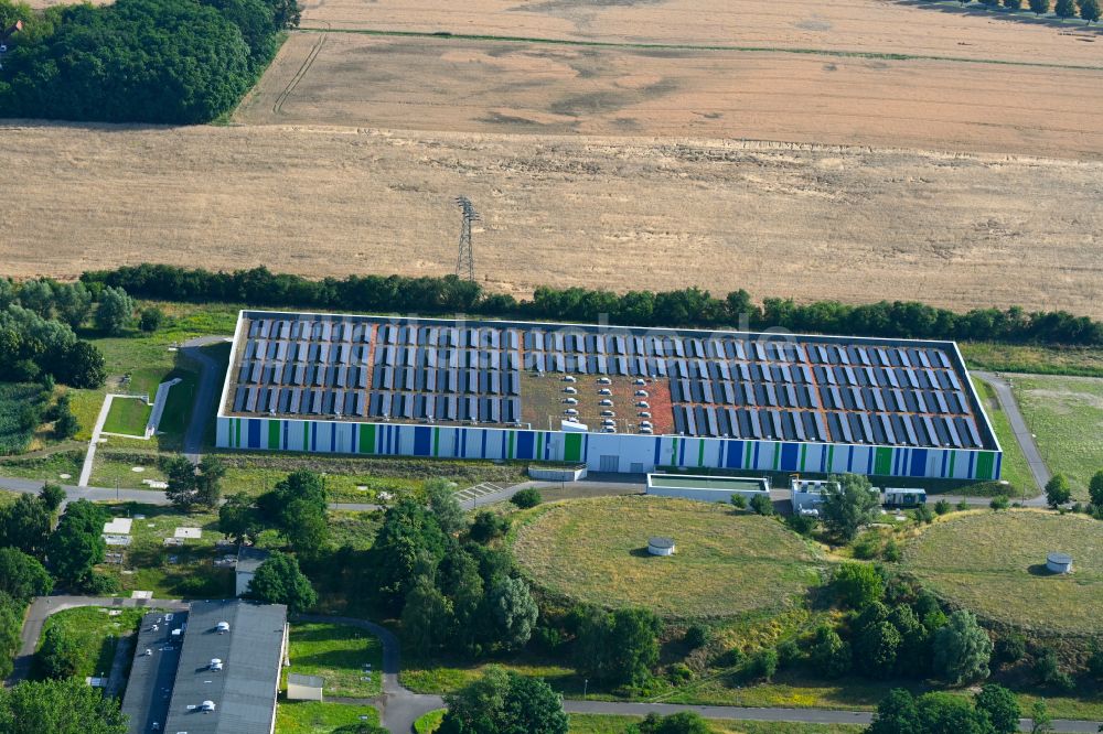 Lindenberg von oben - Zwischenpumpwerk ZPW in Lindenberg im Bundesland Brandenburg, Deutschland