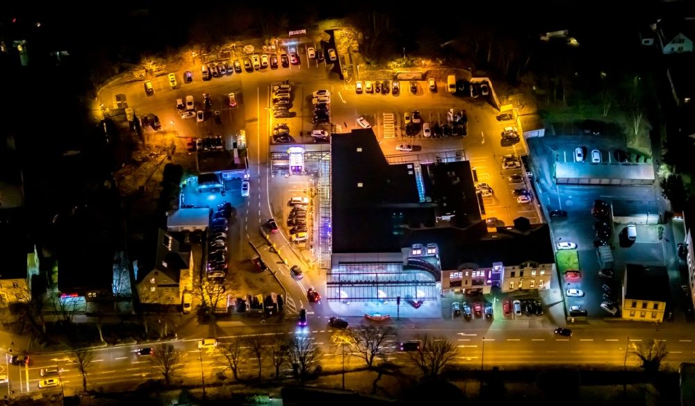 Nachtluftbild Unna - Nachtluftbild Einkaufs- Zentrum am Ostring in Unna im Bundesland Nordrhein-Westfalen, Deutschland