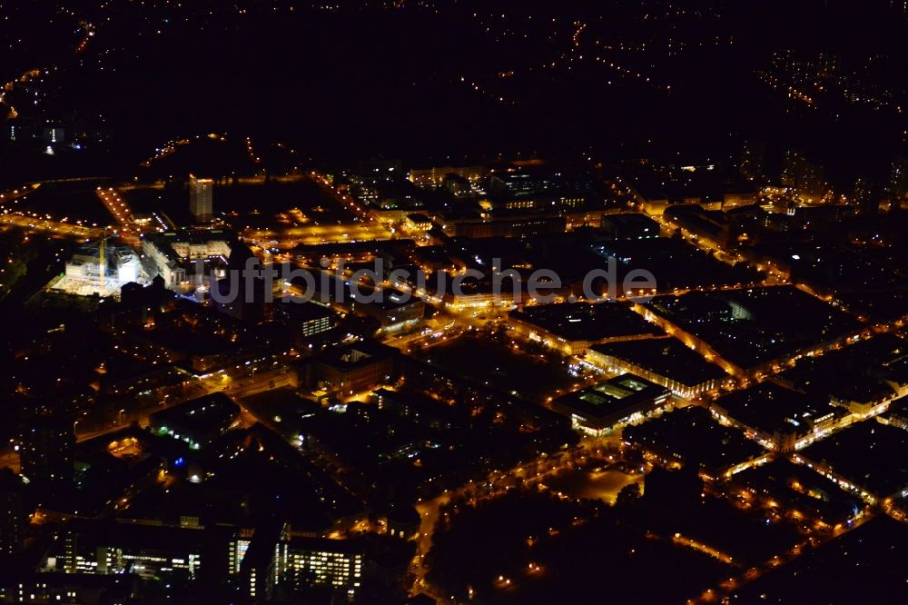 Nacht-Luftaufnahme Potsdam - Nachtluftbild von Potsdam im Bundesland Brandenburg
