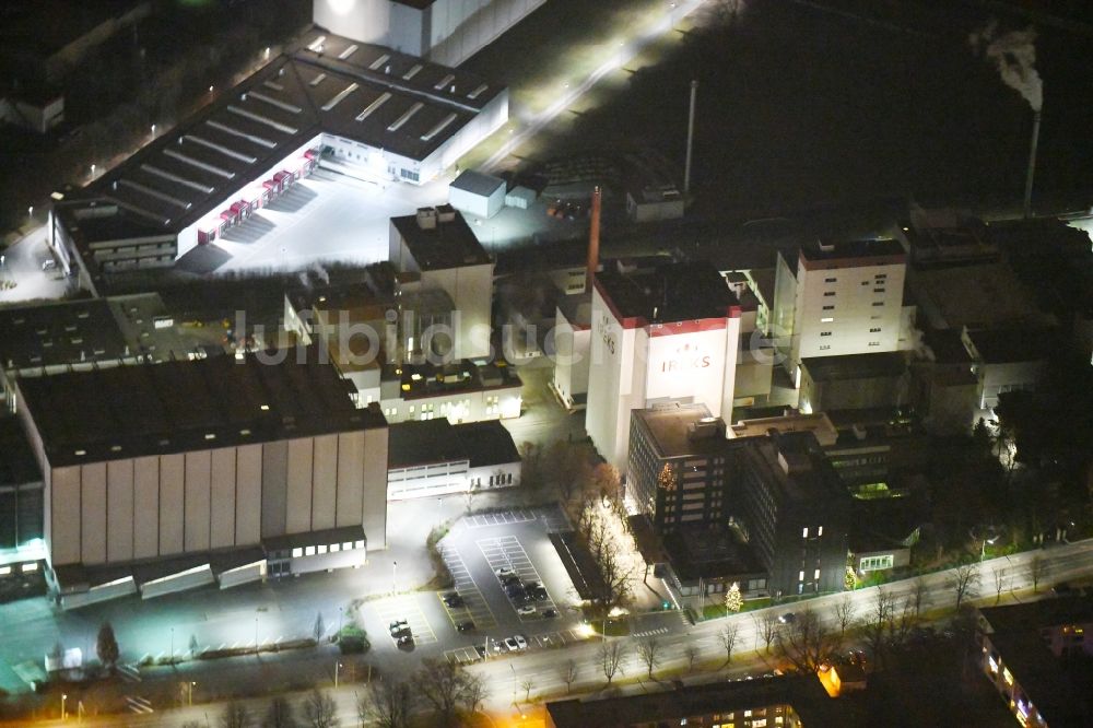 Nachtluftbild Kulmbach - Nachtluftbild Werksgelände der IREKS GmbH in Kulmbach im Bundesland Bayern, Deutschland
