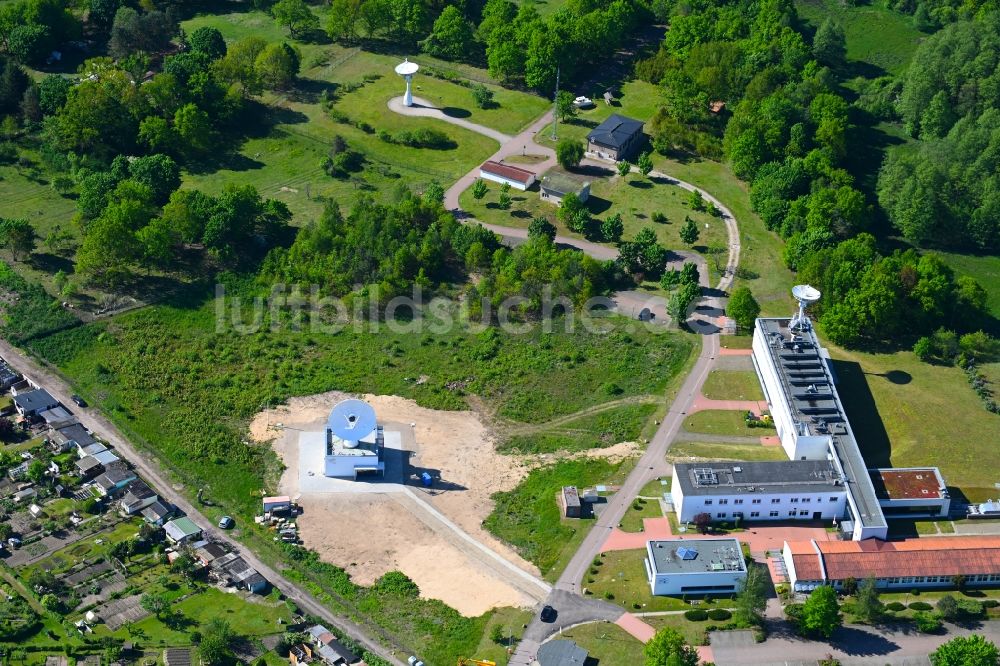 Satelliten-Luftbild Neustrelitz - Parbolantenne - Satellitenschüsseln in Neustrelitz im Bundesland Mecklenburg-Vorpommern, Deutschland