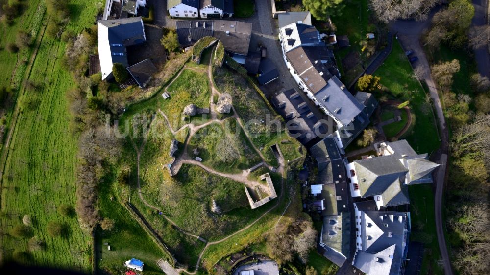 Senkrecht-Luftbild Dahlem - Senkrechtluftbild Burg Kronenburg in Dahlem im Bundesland Nordrhein-Westfalen, Deutschland