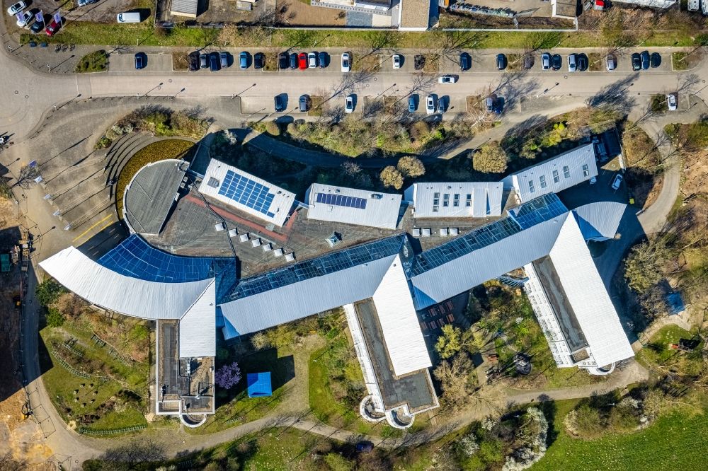 Senkrecht-Luftbild Witten - Senkrechtluftbild Campus- Universitäts- Gebäude in Witten im Bundesland Nordrhein-Westfalen, Deutschland