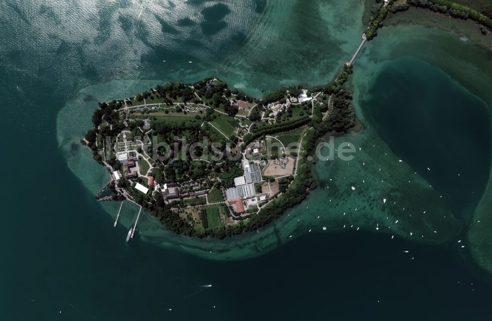 Senkrecht-Luftbild Mainau - Senkrechtluftbild der Insel Mainau, der drittgrößten der Insel im Bodensee im Bundesland Baden-Württemberg