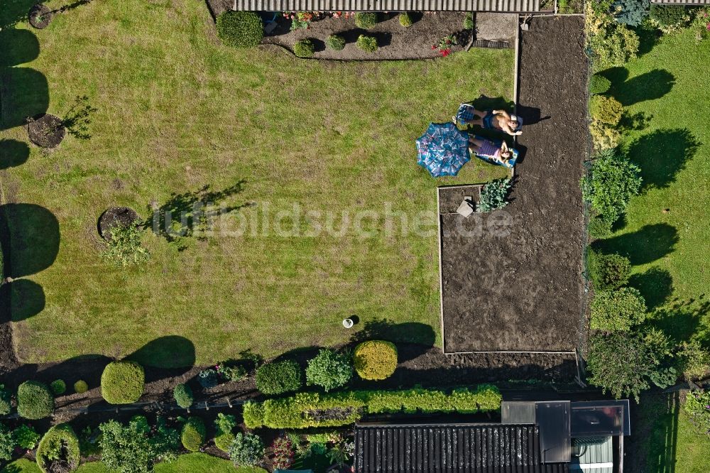Senkrecht-Luftbild Köln - Senkrechtluftbild Kleingartenanlagen einer Laubenkolonie im Ortsteil Hönningen in Köln im Bundesland Nordrhein-Westfalen, Deutschland