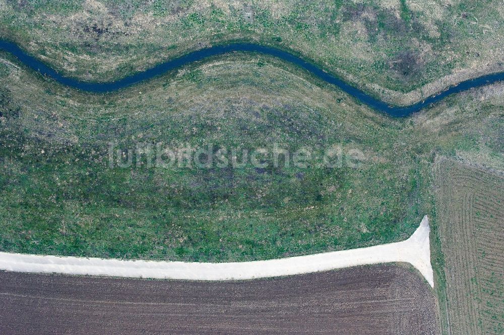 Senkrecht-Luftbild Aldenhoven - Senkrechtluftbild Melorationsgraben und Kanäle auf landwirtschaftlichen Feldern in Aldenhoven im Bundesland Nordrhein-Westfalen, Deutschland