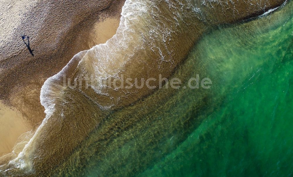 Senkrecht-Luftbild Thisted - Senkrechtluftbild Sandstrand- Landschaft der Nordsee in Thisted in Region Nordjylland, Dänemark