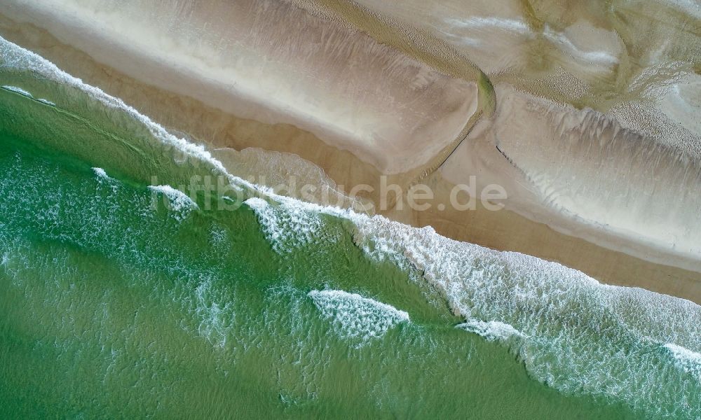 Senkrecht-Luftbild Thisted - Senkrechtluftbild Sandstrand- Landschaft der Nordsee in Thisted in Region Nordjylland, Dänemark