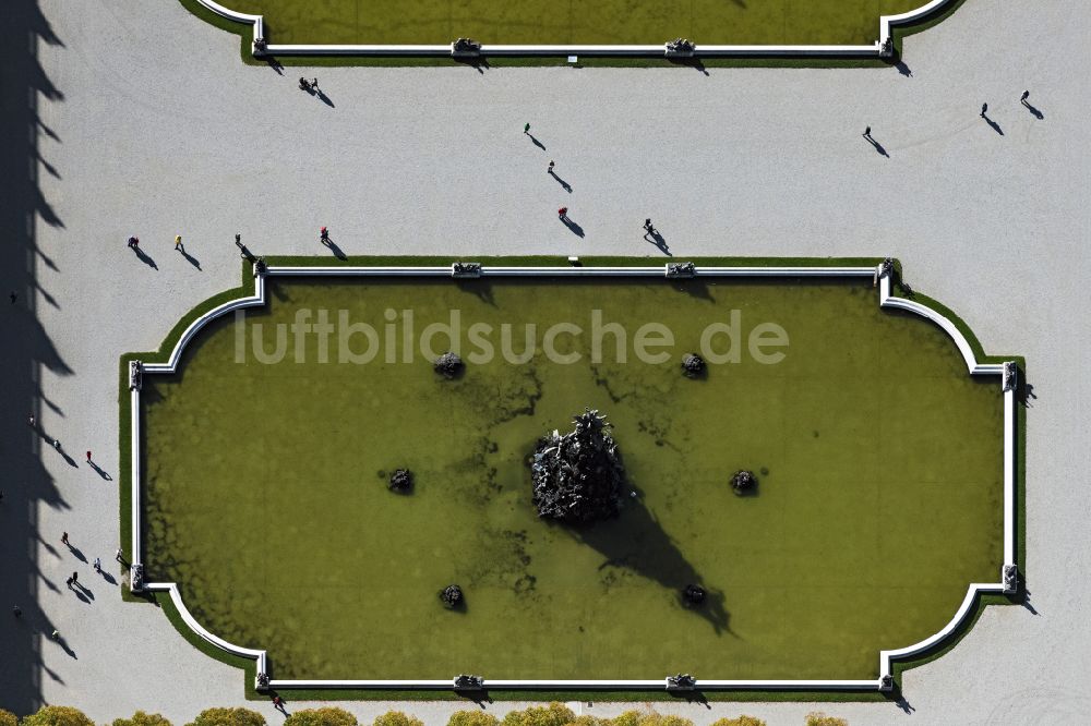 Senkrecht-Luftbild Chiemsee - Senkrechtluftbild Schloß Park von Herrenchiemsee in Chiemsee im Bundesland Bayern, Deutschland