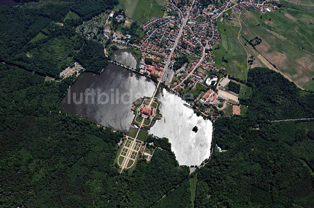 Senkrecht-Luftbild Moritzburg - Senkrechtaufnahme vom Gebiet des Jagdschloss Moritzburg im Bundesland Sachsen