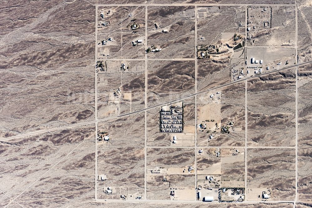 Senkrecht-Luftbild Mohave Valley - Senkrechtluftbild Siedlungsgebiet in Mohave Valley in Arizona, USA