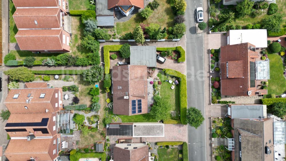 Senkrecht-Luftbild Wolfsburg - Senkrechtluftbild Wohngebiet einer Einfamilienhaus- Siedlung in Wolfsburg im Bundesland Niedersachsen, Deutschland